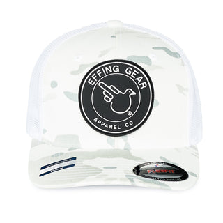 Alpine Circular Patch Flexy Fitted Trucker - Effing Gear