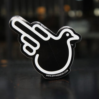 Black and White Bird Stickers - Effing Gear