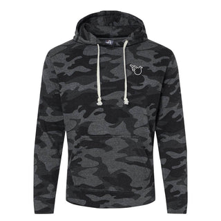 Black Camo Triblend Hoodie - Effing Gear