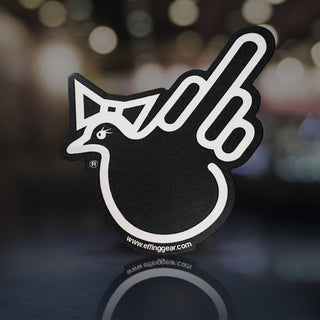 Effie Black and White Bird Stickers - Effing Gear