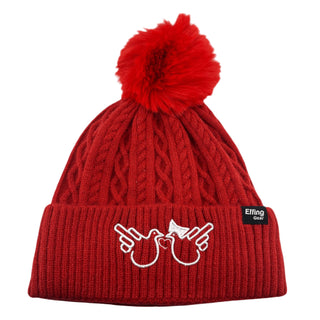 Lovebirds POM Cuffed Knit Beanie - Effing Gear