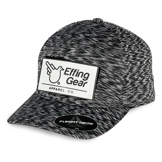 Melange Black Rectangular Patch Flexy Hat - Effing Gear