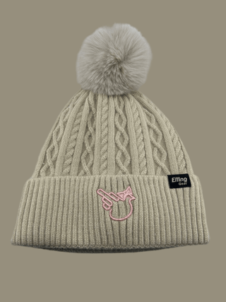 POM Cuffed Knit Beanie - Effing Gear