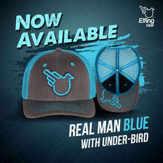 Real Man Blue - Double Bird Snap - Effing Gear