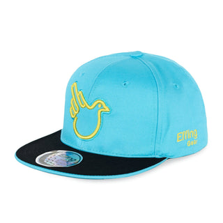 Sky Blue Flat Bill Snapback W/ Pear Bird - Effing Gear