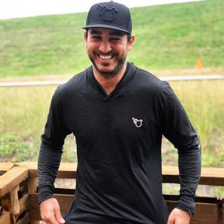 The Bowman Hooded Long Sleeve (Black) - Effing Gear