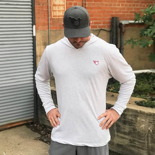 The Bowman Hooded Long Sleeve (White) - Effing Gear