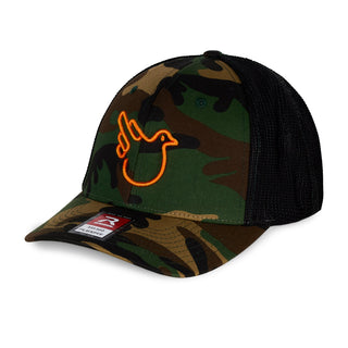 The Cody Camo Mesh Fitted Trucker Hat - Effing Gear