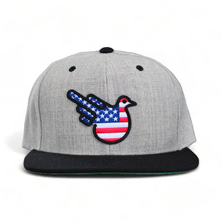 The Freedom American Flag Flat Bill Snapback Hat - Effing Gear