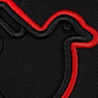 The Jimothy Red and Black Flat Brim Hat - Effing Gear