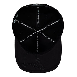 The Snowbird Black and White Flat Bill SnapBack - Effing Gear