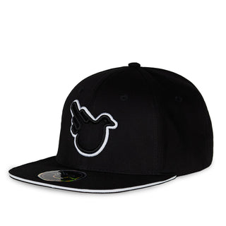 The Snowbird Black and White Flat Bill SnapBack - Effing Gear