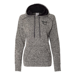 The Tara Hoodie - Charcoal Fleck/Black - Effing Gear