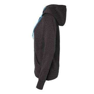 The Tara Hoodie - Onyx Fleck/Electric Blue - Effing Gear