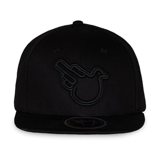 The Timothy Black Flat Brim Snapback Hat - Effing Gear