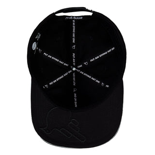 The Timothy Black Flat Brim Snapback Hat - Effing Gear