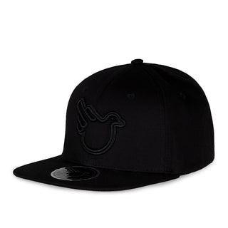 The Timothy Black Flat Brim Snapback Hat - Effing Gear